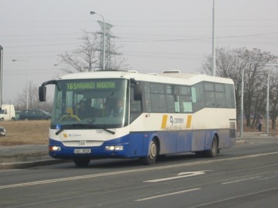 SOR BN 12 dopravce Connex Praha s.r.o. s ev. číslem 1363. Levského, 31.1.2006